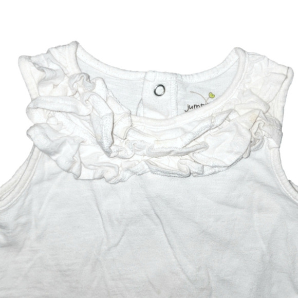 JUMPING BEANS White Tank with Ruffle Detail - Picture 2 of 3